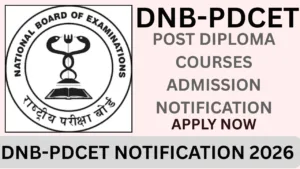 DNB-PDCET NOTIFICATION 2026