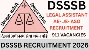 DSSSB RECRUITMENT 2026